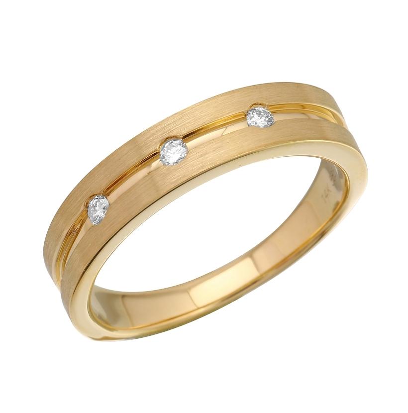 0.05 Ctw Diamond 14k Yellow Gold Round Shape Womens Ring, Size 6.5