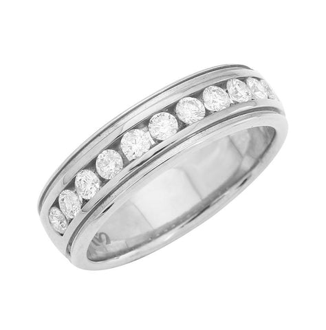 0.49 Ctw Diamond 14k White Gold Round Shape Womens Ring, Size 6.5