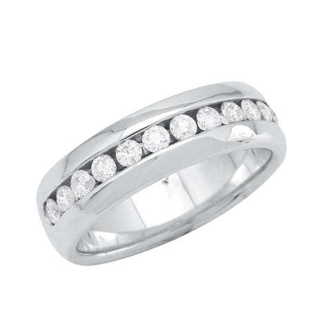 0.49 Ctw Diamond 14k White Gold Round Shape Womens Ring, Size 6.5