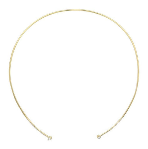 0.3 Ctw Diamond 14k Yellow Gold Round Shape Womens Diamond Necklace