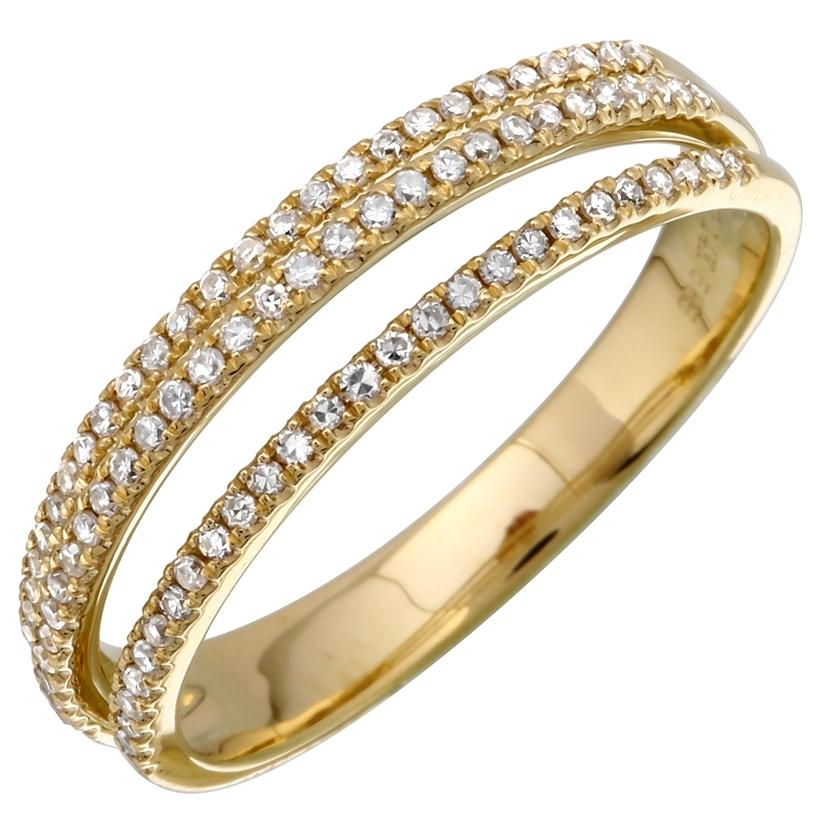 0.25 Ctw Diamond 14k Yellow Gold Round Shape Womens Diamond Ring