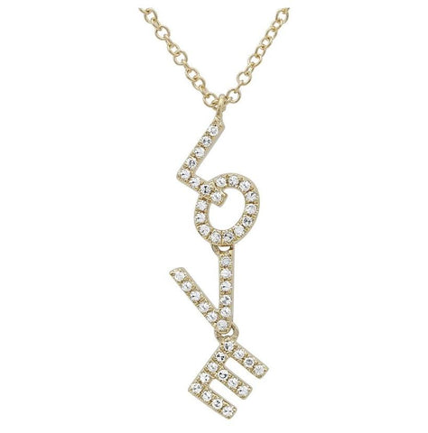 0.13 Ctw Diamond 14k Yellow Gold Round Shape Womens Diamond Necklace Pendant With 16 Inch Chain