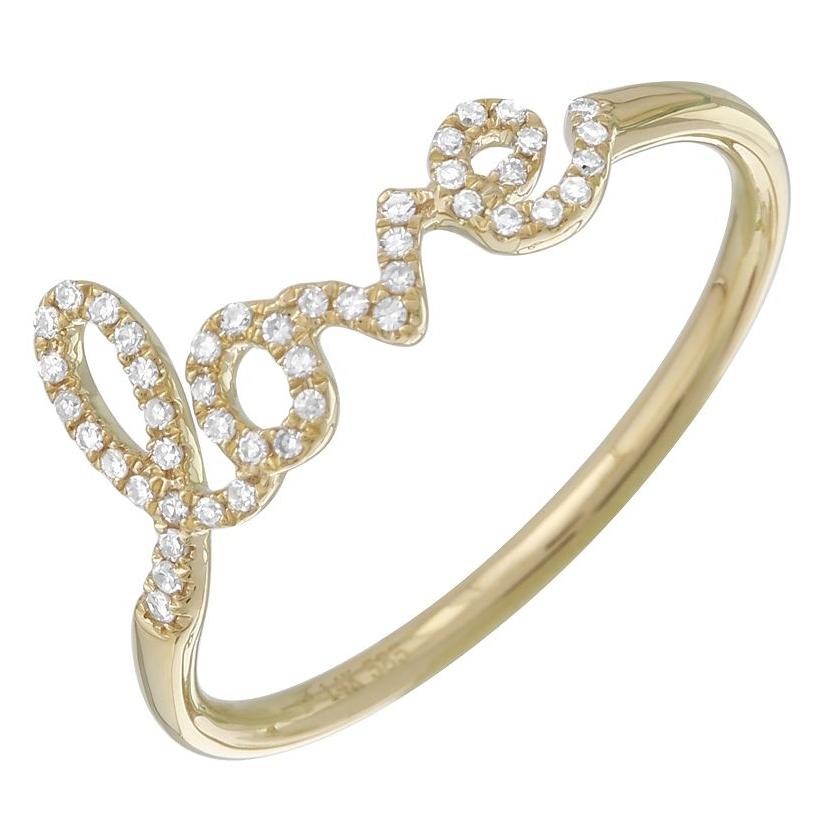 0.1 Ctw Diamond 14k Yellow Gold Round Shape Womens Diamond Ring