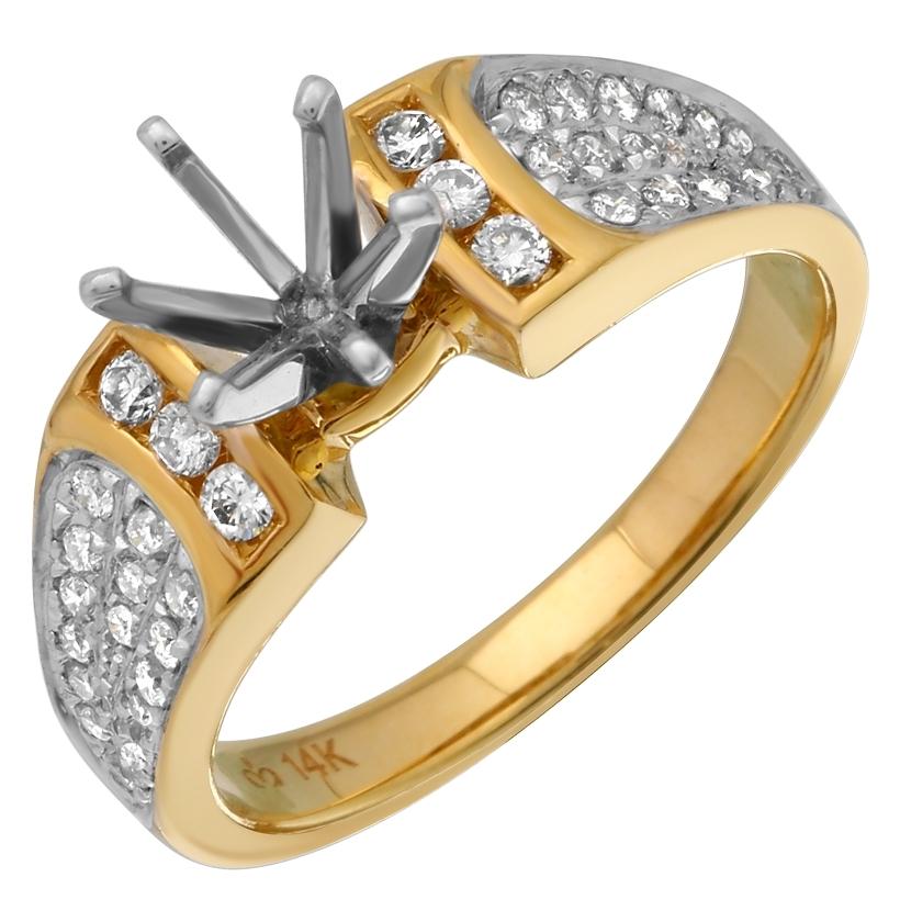 0.39 Ctw Diamond 14k Yellow Gold Womens Diamond Ring