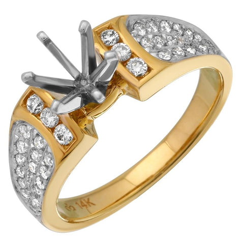 0.39 Ctw Diamond 14k Yellow Gold Womens Diamond Ring