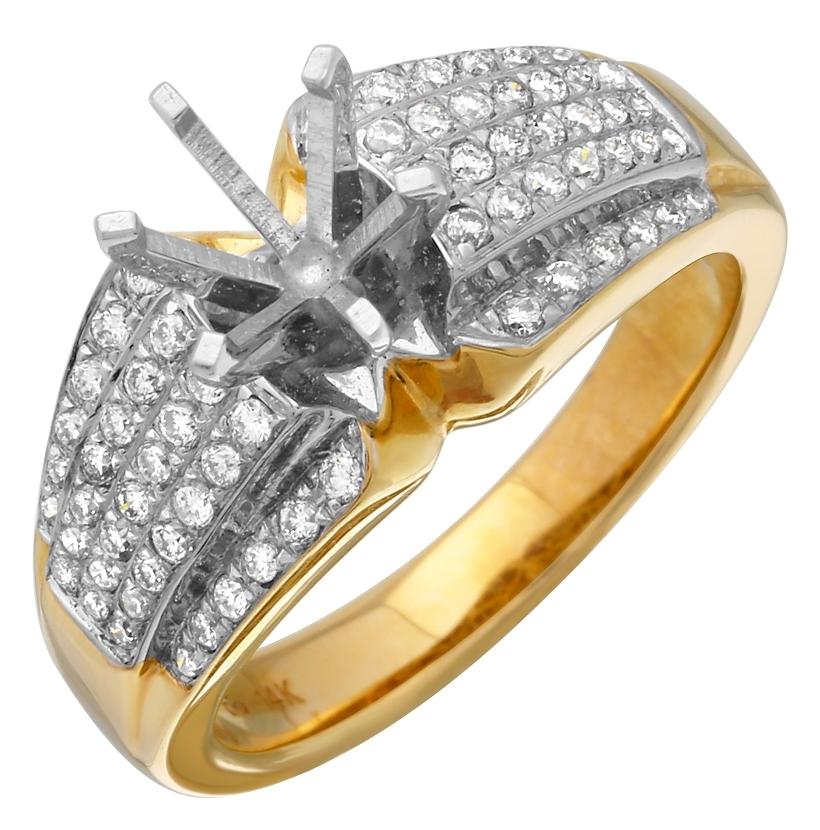 0.44 Ctw Diamond 14k Yellow Gold Womens Diamond Ring