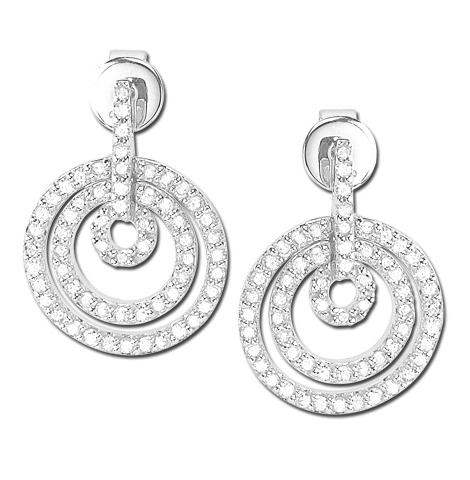 0.4 Ctw Diamond 14k White Gold Round Shape Womens Diamond Earrings