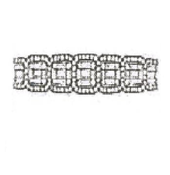 4.87 Ctw Diamond 18k White Gold Diamond Bangle Bracelet