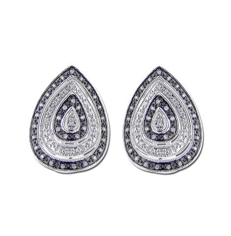 0.37 Ctw Diamond 14k White Gold Round Shape Womens Diamond Earrings