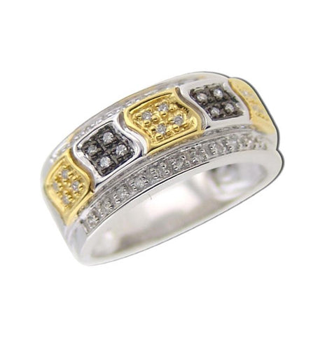 0.17 Ctw Diamond 14k White Gold Round Shape Womens Diamond Ring