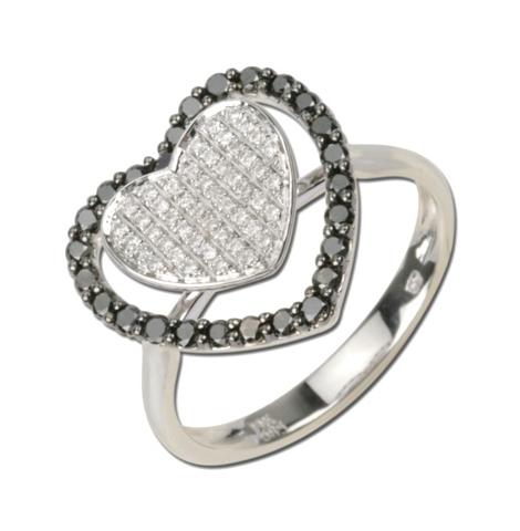 0.55 Ctw Diamond 14k White Gold Round Shape Womens Diamond Ring