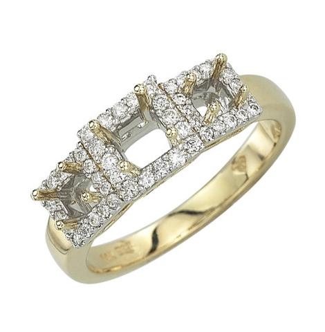 0.26 Ctw Diamond 14k Yellow Gold Round Shape Wedding Engagement Ring