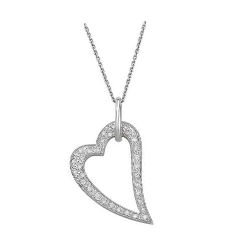 0.15 Ctw Diamond 14k White Gold Round Shape Womens Diamond Necklace Pendant With 16 Inch Chain