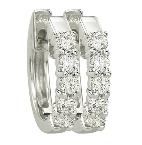 0.3 Ctw Diamond 14k White Gold Round Shape Womens Diamond Earrings