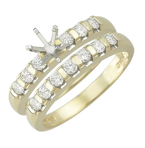 0.5 Ctw Diamond 14k Yellow Gold Round Shape Wedding Engagement Ring