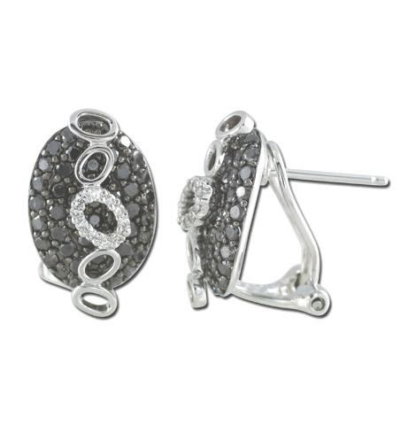 1.82 Ctw Diamond 14k White Gold Round Shape Womens Diamond Earrings