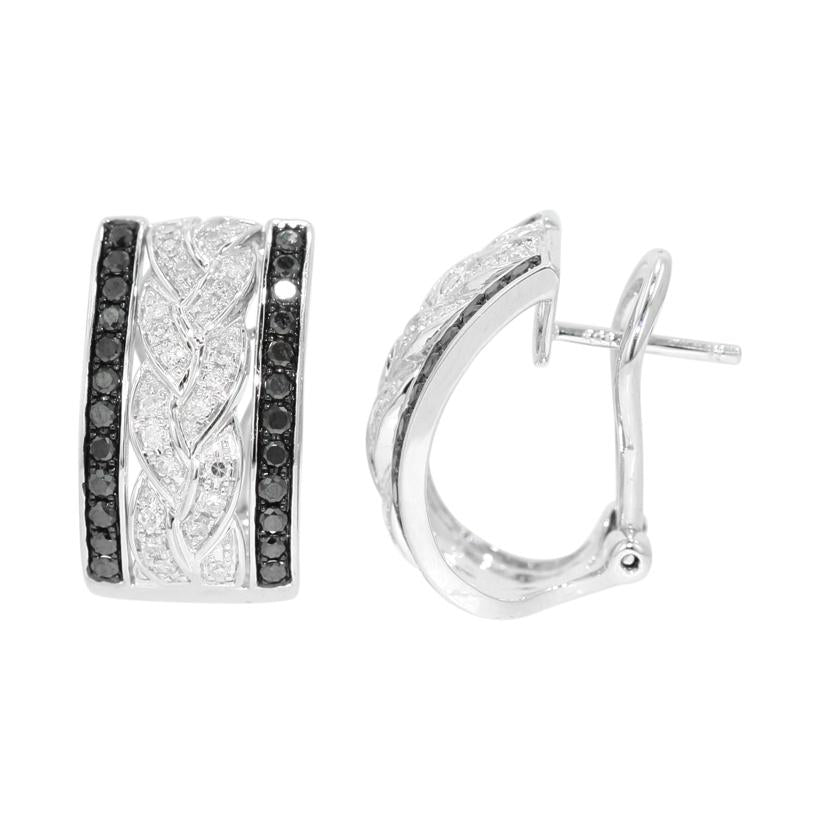 0.75 Ctw Diamond 14k White Gold Round Shape Womens Diamond Earrings