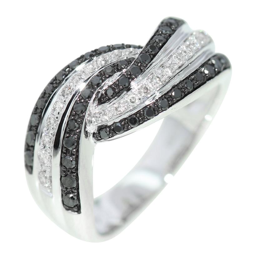 0.54 Ctw Diamond 14k White Gold Round Shape Womens Diamond Ring
