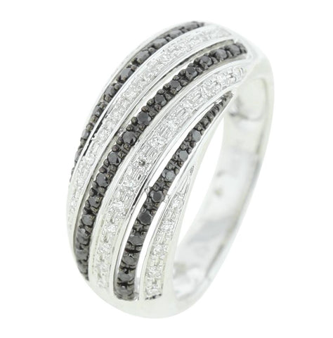 0.33 Ctw Diamond 14k White Gold Round Shape Womens Diamond Ring