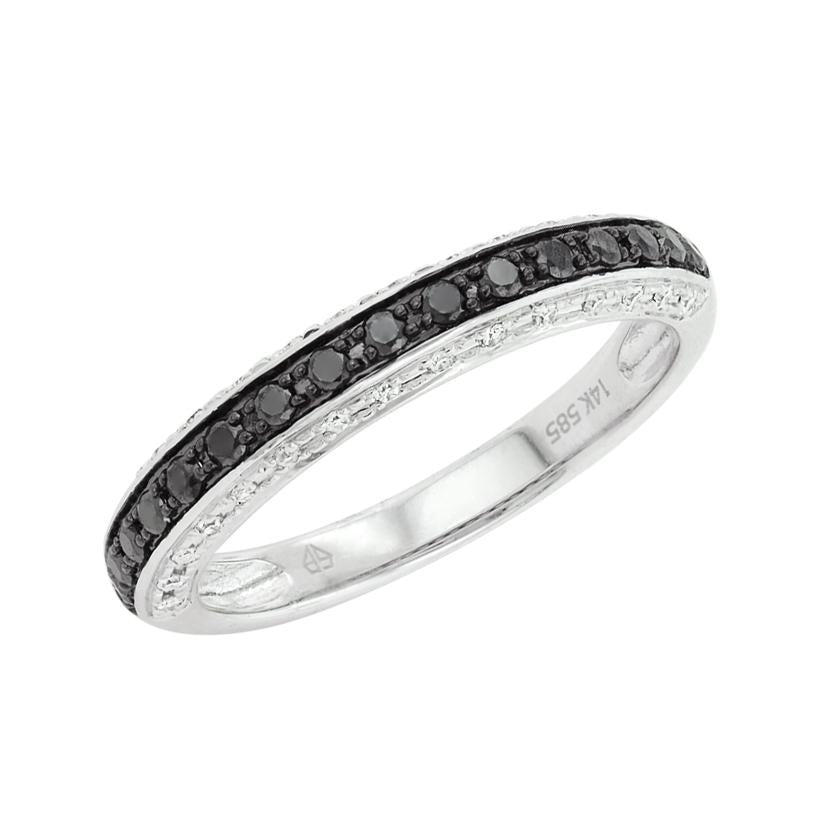 0.31 Ctw Diamond 14k White Gold Round Shape Womens Diamond Ring