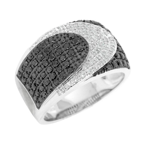 0.72 Ctw Diamond 14k White Gold Round Shape Womens Diamond Ring