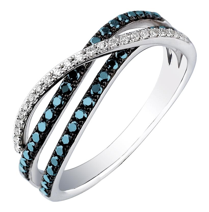 0.38 Ctw Diamond 14k White Gold Round Shape Womens Diamond Ring