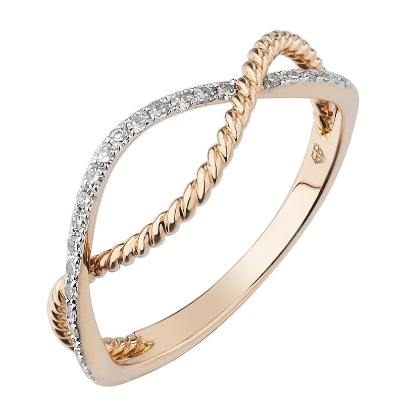 0.09 Ctw Diamond 14k Rose Gold Womens Diamond Ring