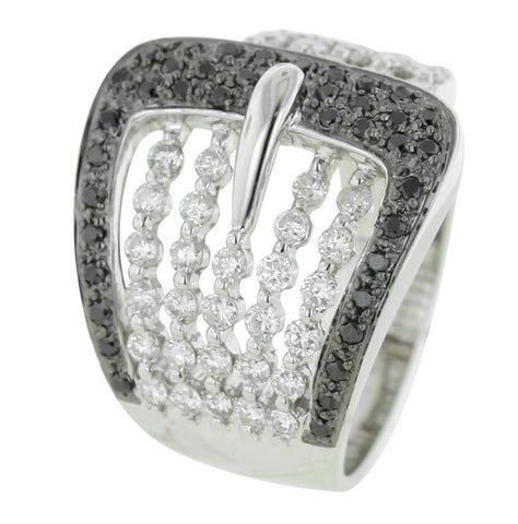 1.22 Ctw Diamond 14k White Gold Round Shape Womens Diamond Ring