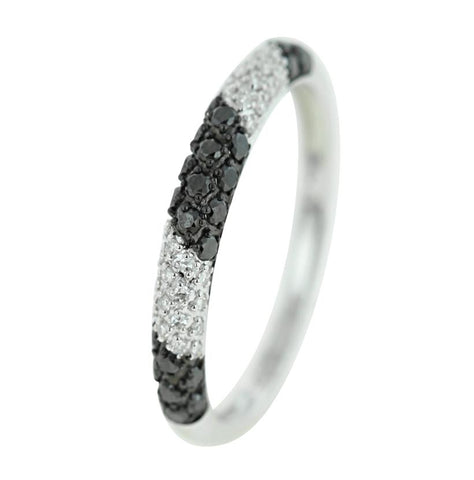 0.34 Ctw Diamond 14k White Gold Round Shape Womens Diamond Ring