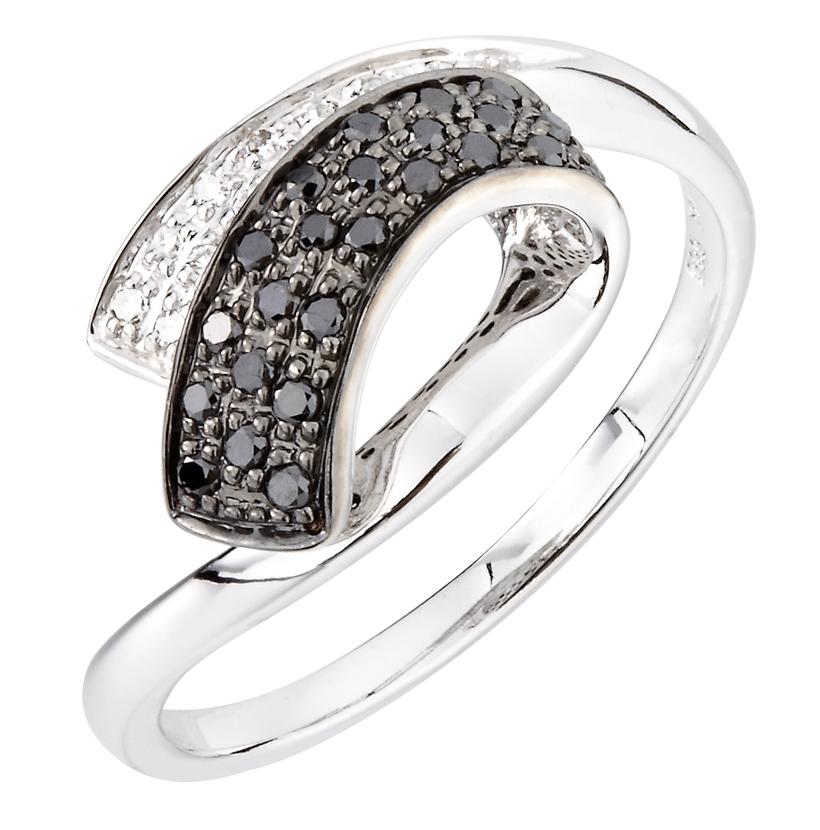 0.19 Ctw Diamond 14k White Gold Womens Diamond Ring
