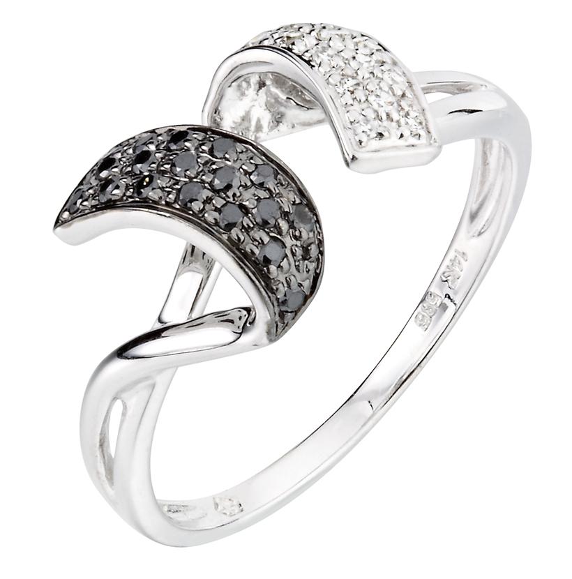 0.17 Ctw Diamond 14k White Gold Womens Diamond Ring