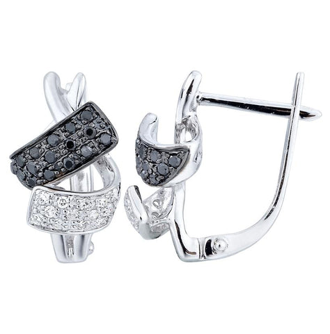 0.3 Ctw Diamond 14k White Gold Womens Diamond Earrings