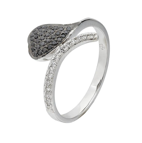 0.17 Ctw Diamond 14k White Gold Round Shape Womens Diamond Ring