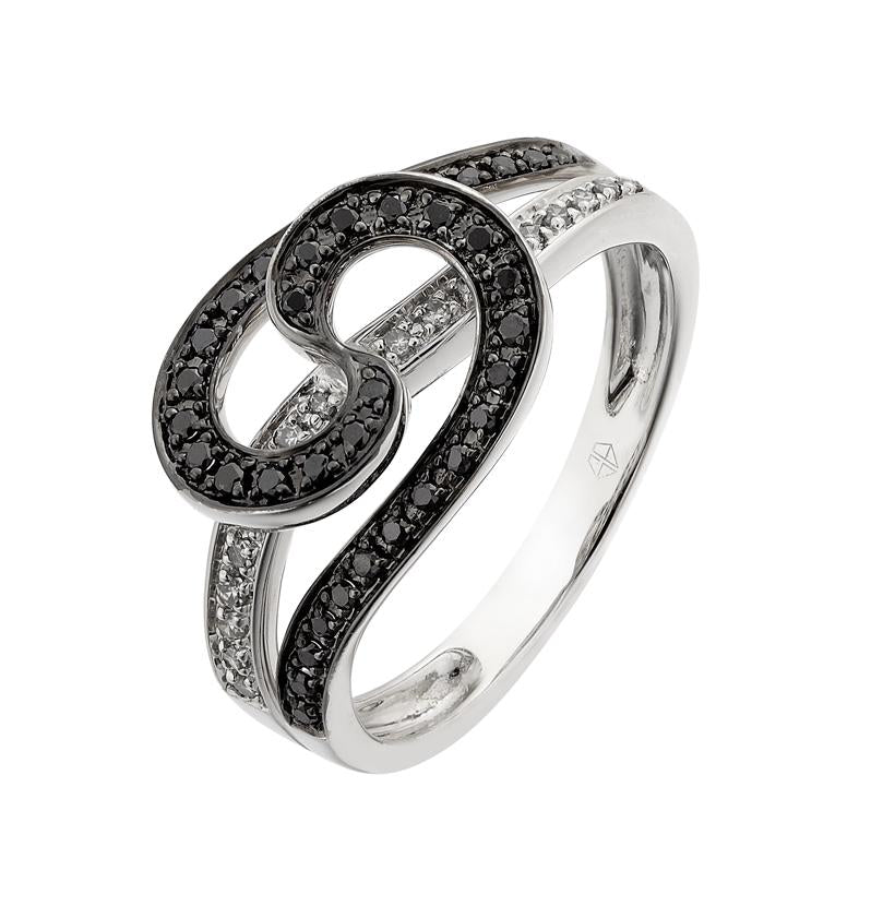 0.23 Ctw Diamond 14k White Gold Womens Diamond Ring