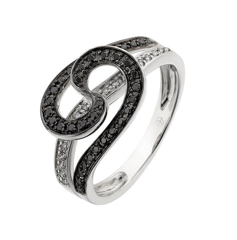 0.23 Ctw Diamond 14k White Gold Womens Diamond Ring