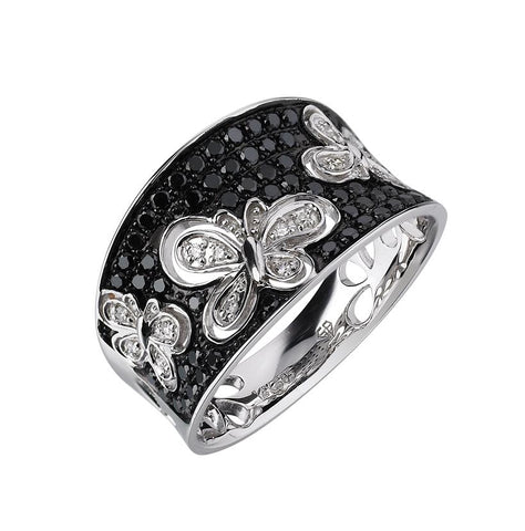 0.49 Ctw Diamond 14k White Gold Womens Diamond Ring