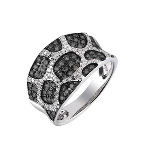0.6 Ctw Diamond 14k White Gold Round Shape Womens Diamond Ring