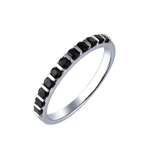0.36 Ctw Diamond 14k White Gold Womens Diamond Ring