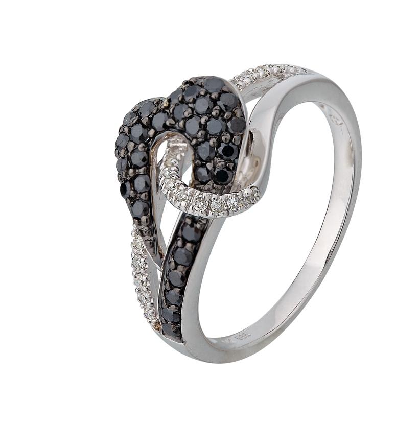 0.43 Ctw Diamond 14k White Gold Womens Diamond Ring