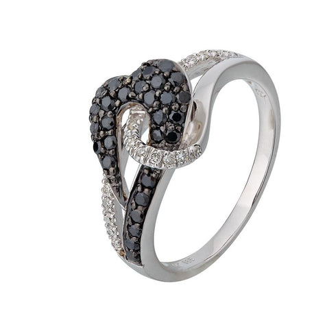 0.43 Ctw Diamond 14k White Gold Womens Diamond Ring
