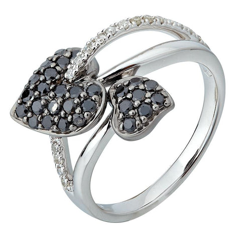 0.51 Ctw Diamond 14k White Gold Womens Diamond Ring