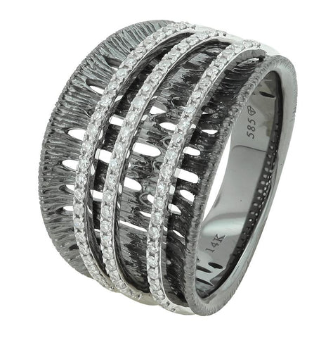 0.3 Ctw Diamond 14k White Gold Round Shape Womens Diamond Ring