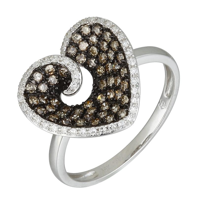 0.5 Ctw Diamond 14k White Gold Womens Diamond Ring
