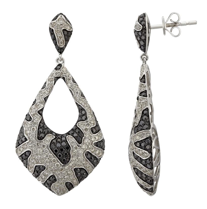 3 Ctw Diamond 14k White Gold Womens Diamond Earrings