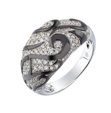 0.8 Ctw Diamond 14k White Gold Womens Diamond Ring