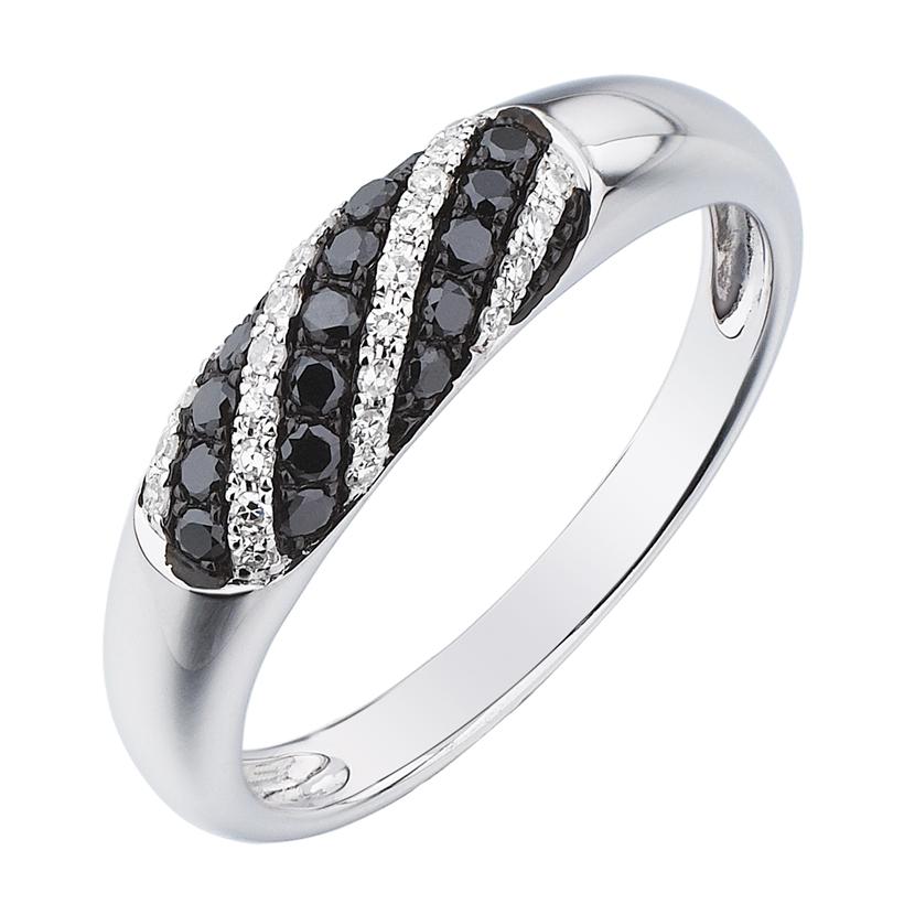 0.26 Ctw Diamond 14k White Gold Round Shape Womens Diamond Ring