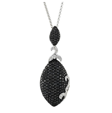 1.48 Ctw Diamond 14k White Gold Round Shape Womens Diamond Necklace Pendant With 16 Inch Chain