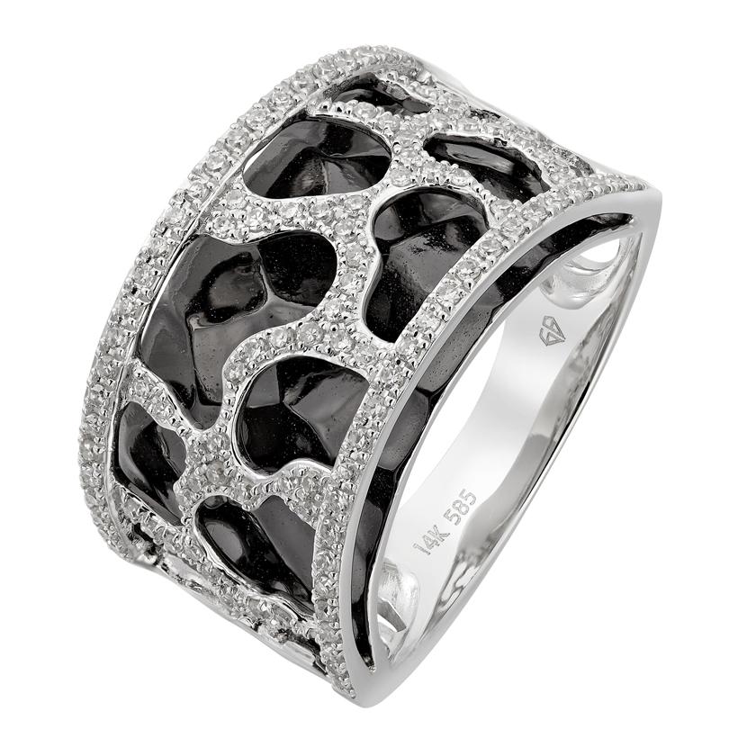 0.32 Ctw Diamond 14k White Gold Womens Diamond Ring