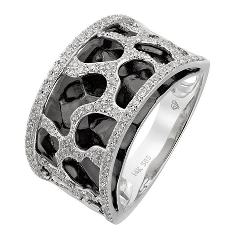 0.32 Ctw Diamond 14k White Gold Womens Diamond Ring