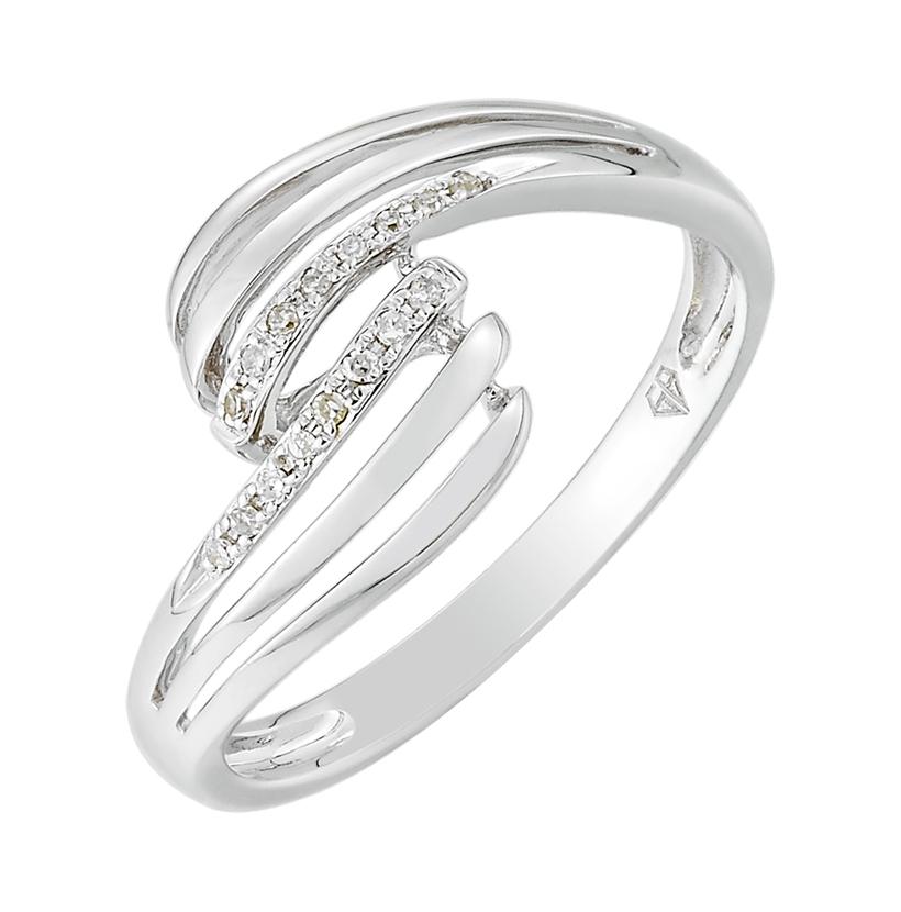 0.05 Ctw Diamond 14k White Gold Womens Diamond Ring